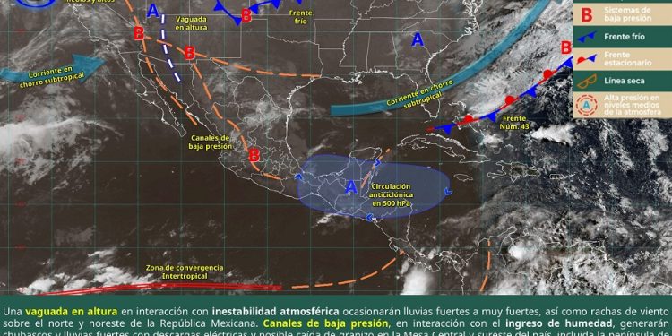 Lluvias puntuales muy fuertes en zonas de Tlaxcala, Puebla, Veracruz Y Oaxaca