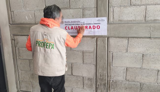 Profepa clausura descargas ilegales de aguas residuales en Calimaya, Estado de México