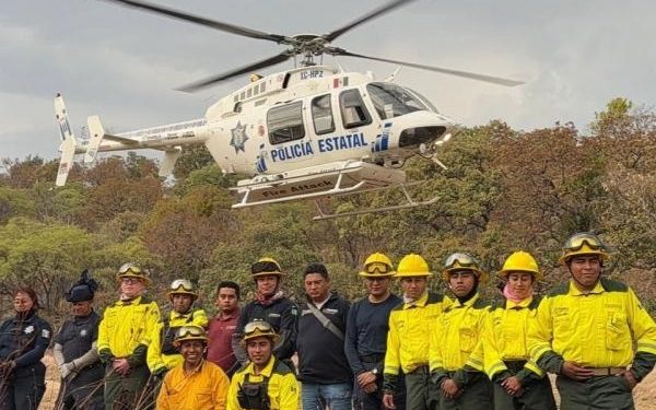 Coordinación Interinstitucional logra sofocar incendio forestal sin daños a población en Cohetzala