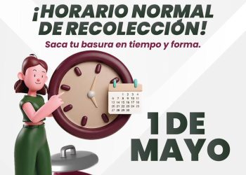 Gobierno de la Ciudad, garantiza servicio de recolección el 1 de mayo