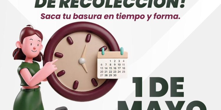 Gobierno de la Ciudad, garantiza servicio de recolección el 1 de mayo