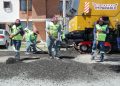 Supervisa Alcalde al Tren Capitalino de Pavimentación en la colonia Vicente Guerrero