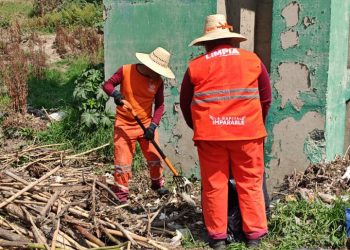 Refuerza Gobierno de Pepe Chedraui limpieza en el Vaso Regulador Santuario ante temporada de lluvias