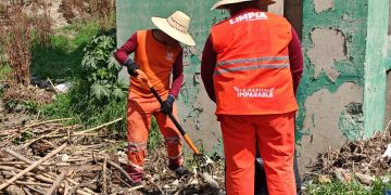 Refuerza Gobierno de Pepe Chedraui limpieza en el Vaso Regulador Santuario ante temporada de lluvias