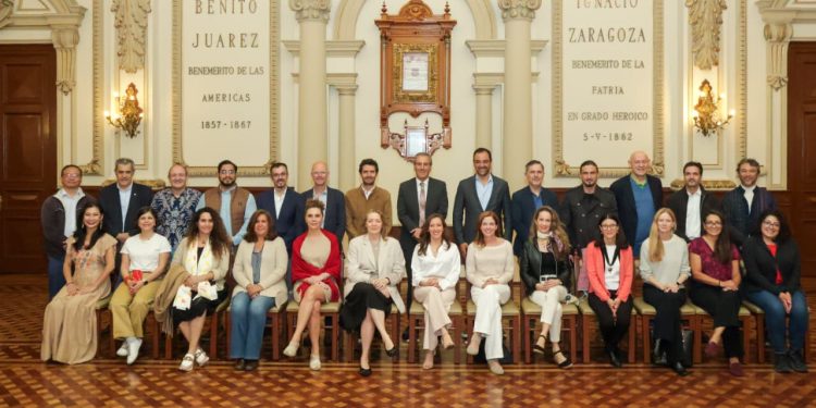 Alcalde fortalece vínculos con Naciones Unidas y refrenda compromiso con el patrimonio cultural de Puebla