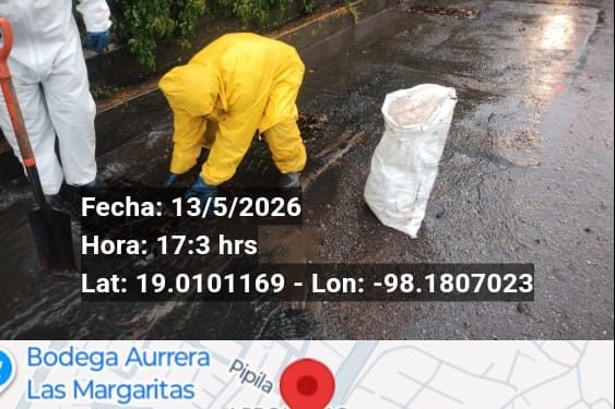 Agua de Puebla atiende distintos puntos de encharcamiento en la ciudad