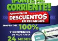 Descuentos para regularizar servicio de agua; el programa concluye el 31 de mayo