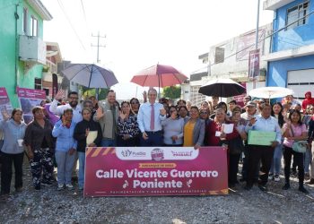 Arranca Presidente Municipal trabajos de pavimentación en la Junta Auxiliar de San Jerónimo Caleras
