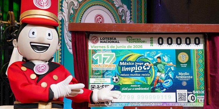 Semarnat y Lotería Nacional presentan billete que difunde el Día Mundial del Medio Ambiente con el mensaje “México juega limpio”