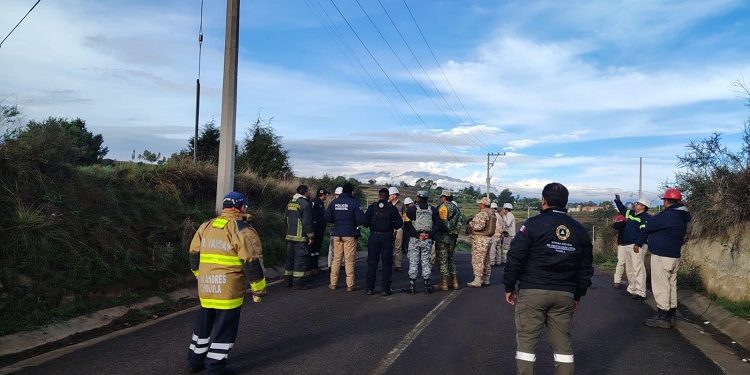 Protección Civil Estatal y Pemex atienden de forma oportuna fuga de gas en Tlalancaleca