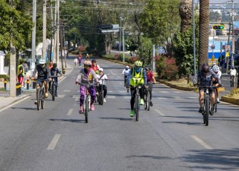 Fortalece gobierno estatal movilidad activa con Vía Recreativa semanal