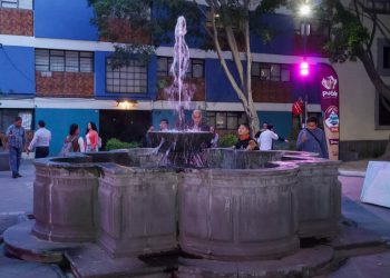 Inaugura Ayuntamiento mantenimiento integral de la Fuente Álvaro Obregón