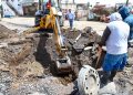 Gobierno de San Pedro Cholula atiende colapso de colector pluvial