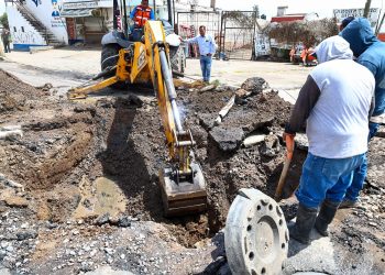 Gobierno de San Pedro Cholula atiende colapso de colector pluvial