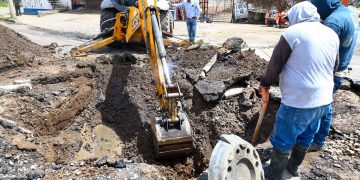Gobierno de San Pedro Cholula atiende colapso de colector pluvial