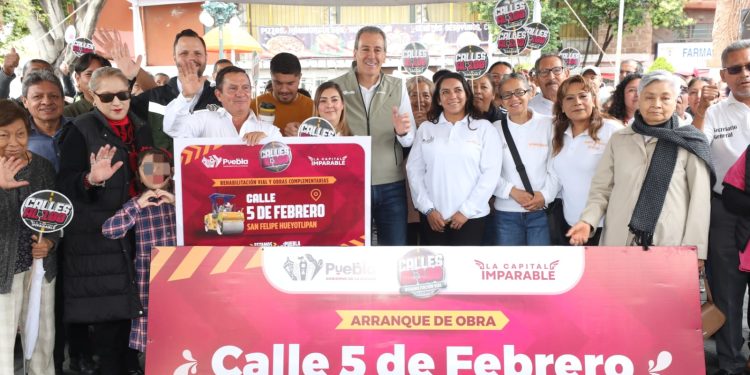 Arranca Edil trabajos de rehabilitación vial en la Junta Auxiliar de San Felipe Hueyotlipan