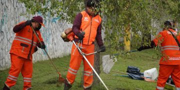 Realiza Ayuntamiento de Puebla jornada de limpieza y chapeo en el Seminario Palafoxiano