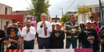 Arranca Presidente Municipal obras de pavimentación en la colonia Constitución Mexicana