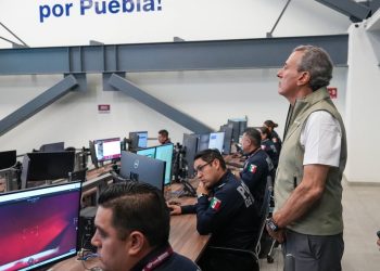 Supervisa Presidente Municipal avances de Puebla 360 y labores de videovigilancia