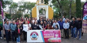 Entrega Gobierno Municipal mantenimiento de la fuente del Parque de Santiago