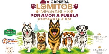 Mantiene Gobierno de la Ciudad convocatoria abierta para carrera «Lomitos Imparables Por Amor a Puebla»