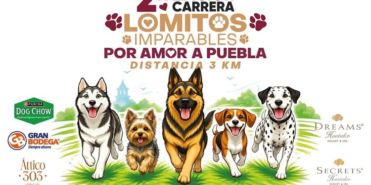 Mantiene Gobierno de la Ciudad convocatoria abierta para carrera «Lomitos Imparables Por Amor a Puebla»