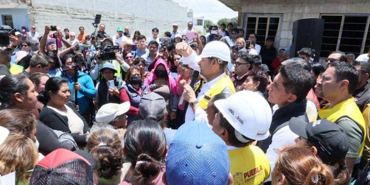 El gobernador Armenta Mier recorre zona afectada en Ciudad Serdán