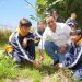 Gobierno de Texmelucan y Centro Escolar Ávila Camacho reforestan con 300 árboles
