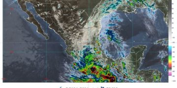 La depresión tropical Dos-E se localizó frente a las costas de Guerrero