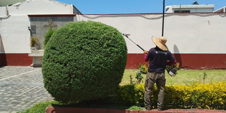 Refuerza Tonantzin Fernández acciones de servicios públicos para mejorar la imagen urbana de San Pedro Cholula