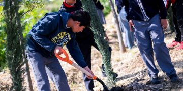 Realizan en San Andrés Cholula jornada de reforestación en la inspectoría Emiliano Zapata