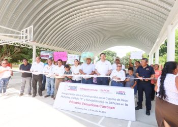 Recuperan Gobierno Federal y Estatal Escuelas afectadas por lluvias en Pantepec