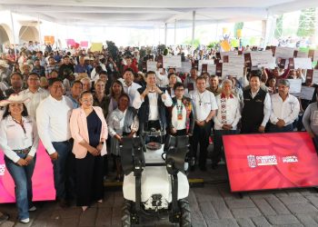 Microrregión de Cuautinchán se beneficia con apoyos al campos e infraestructura