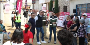 Supervisa Pepe Chedraui trabajos de pavimentación en la colonia Guadalupe Hidalgo 2da. Sección