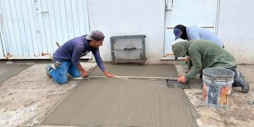 Supervisa Gobierno de la Ciudad trabajos de rehabilitación vial en San Felipe Hueyotlipan