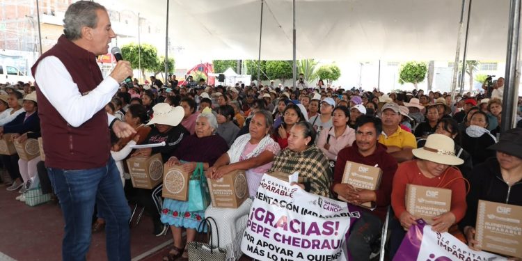 Entrega Presidente Municipal más de 5 mil despensas del programa “Alimentación Imparable” en San Miguel Canoa