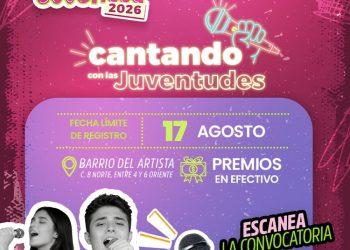 Edil Municipal promueve la expresión artística de las juventudes con Cantando con las Juventudes