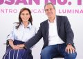 Colocan MariElise Budib y Pepe Chedraui primera piedra de LUMINA