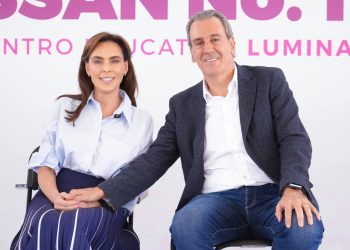 Colocan MariElise Budib y Pepe Chedraui primera piedra de LUMINA