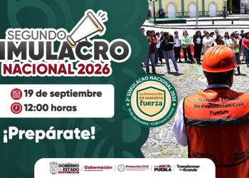 Puebla participará en Simulacro Nacional 2026