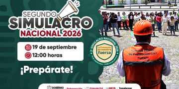Puebla participará en Simulacro Nacional 2026