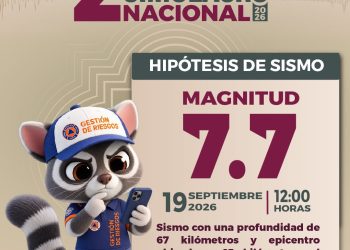 Invita Alcalde a participar en el Segundo Simulacro Nacional 2026