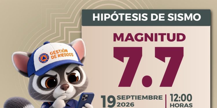 Invita Alcalde a participar en el Segundo Simulacro Nacional 2026