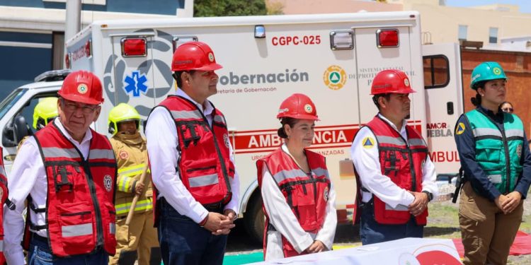 Puebla se suma al Simulacro Nacional 2026 y el Gobierno Estatal fortalece la capacidad preventiva