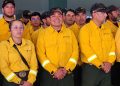 Regresa a México primer contingente de personal combatiente que apoyó en el manejo de incendios forestales en Canadá