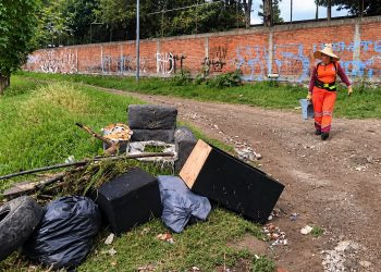 Gobierno de Pepe Chedraui realiza labores de limpieza en Puente Negro y Santuario ante lluvias