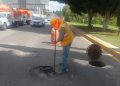 Agua de Puebla atiende reporte de hundimiento en avenida Cúmulo de Virgo