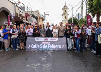 Entrega Pepe Chedraui trabajos de rehabilitación vial en San Felipe Hueyotlipan