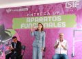 Entrega MariElise Budib 60 aparatos funcionales a personas con discapacidad en Puebla Capital