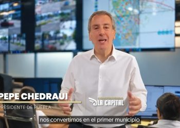 Integra Pepe Chedraui inteligencia artificial al sistema de vigilancia de Puebla Capital